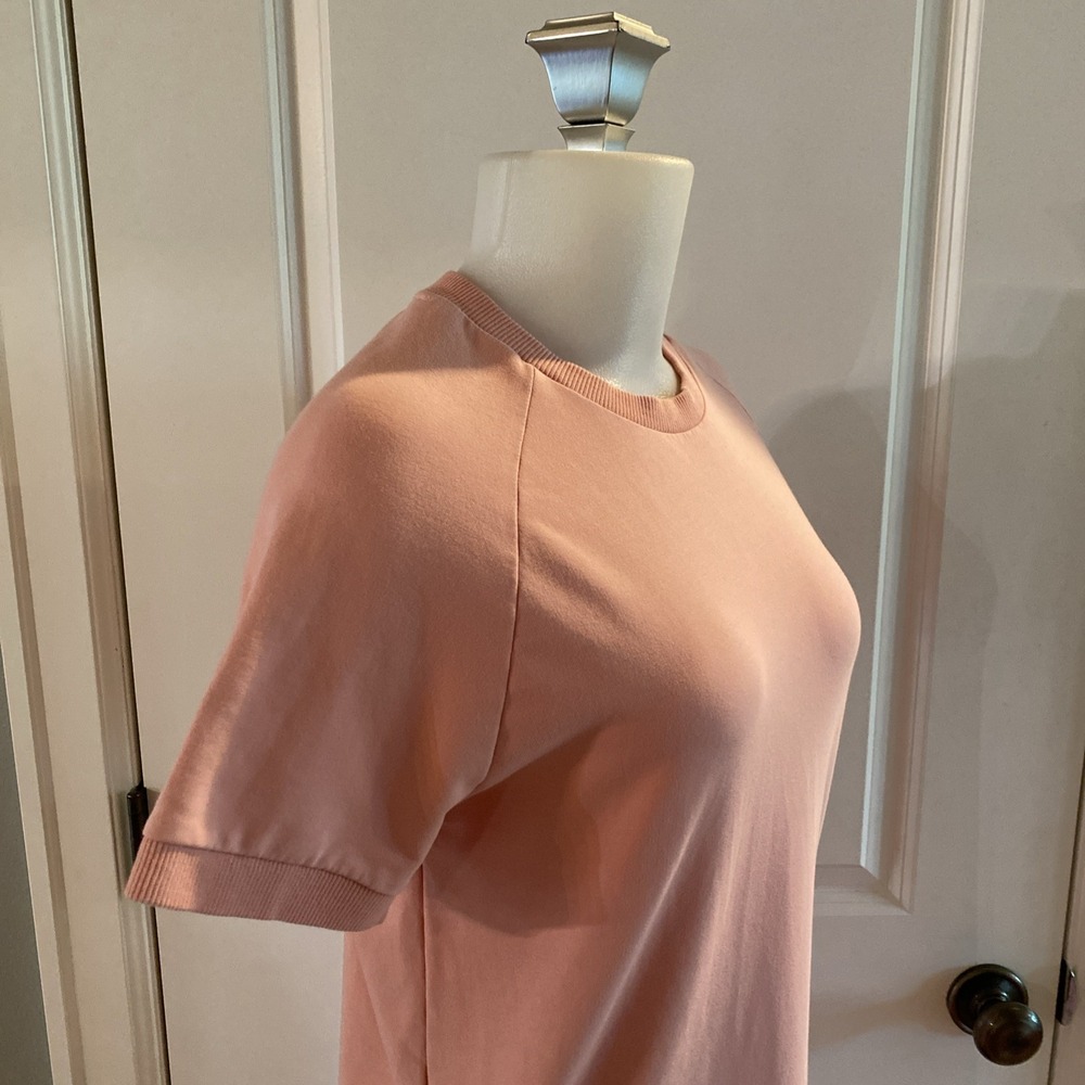 MARINE LAYER Dress Cassidy Wash Pink Raglan Cotton Sweatshirt Pullover Beach XS - Picture 4 of 10